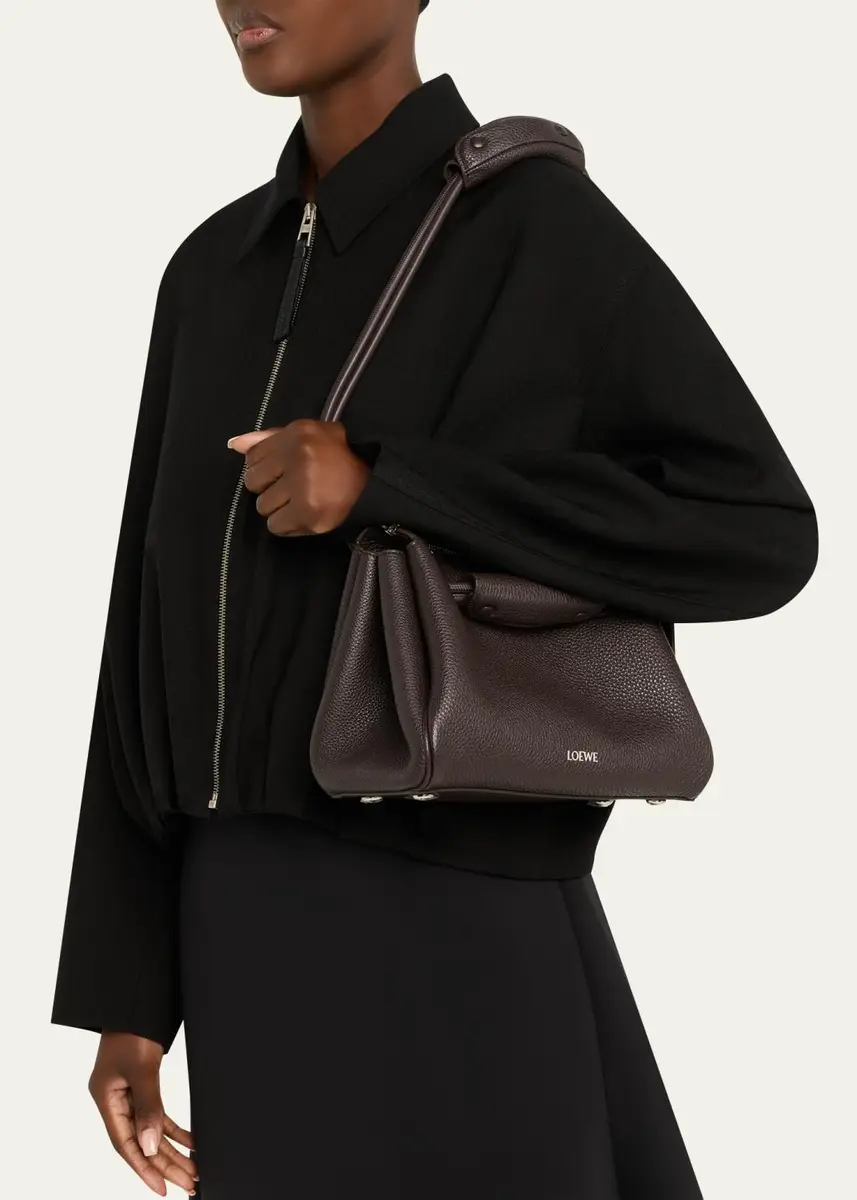 Loewe Madrid Small Trapeze Shoulder Bag in Grain Leather | Thumbnail 2