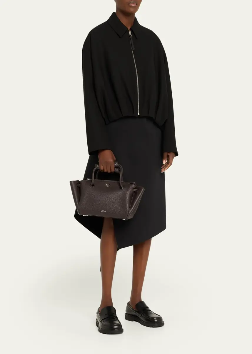 Loewe Madrid Small Trapeze Shoulder Bag in Grain Leather | Thumbnail 5