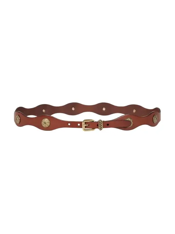 Leather Belt with Jewel Studs Leather Belt with Jewel Studs