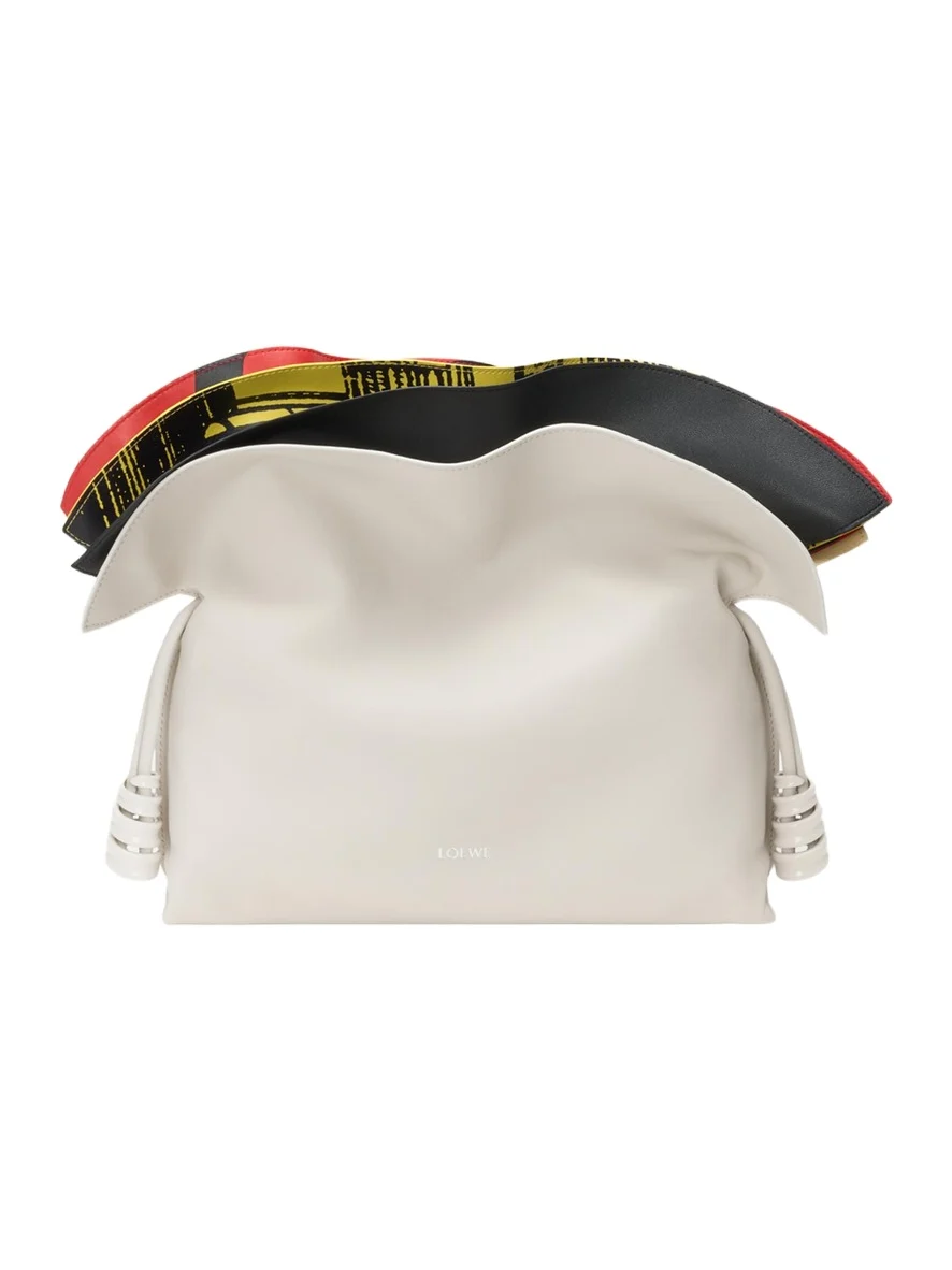 Loewe Millefeuille Flamenco Medium Leather Clutch