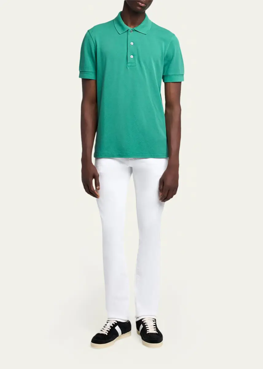 Tom Ford Men's Blake Suede Low-Top Sneakers | Thumbnail 3