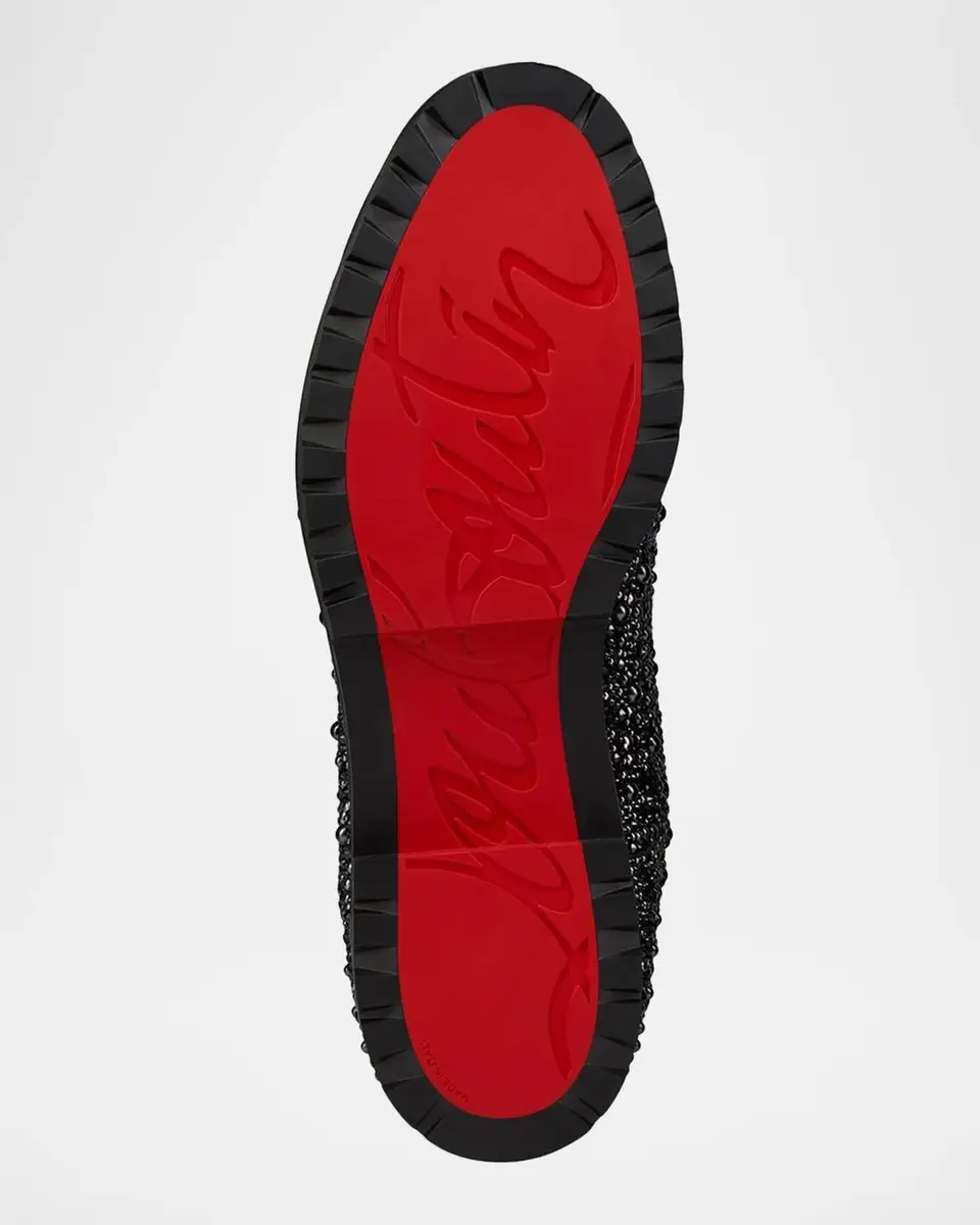 Christian Louboutin Men's Trapman TCT 2 Crystal-Embellished Lace-Up Boots | Thumbnail 3 Christian Louboutin Men's Trapman TCT 2 Crystal-Embellished Lace-Up Boots | Thumbnail 3