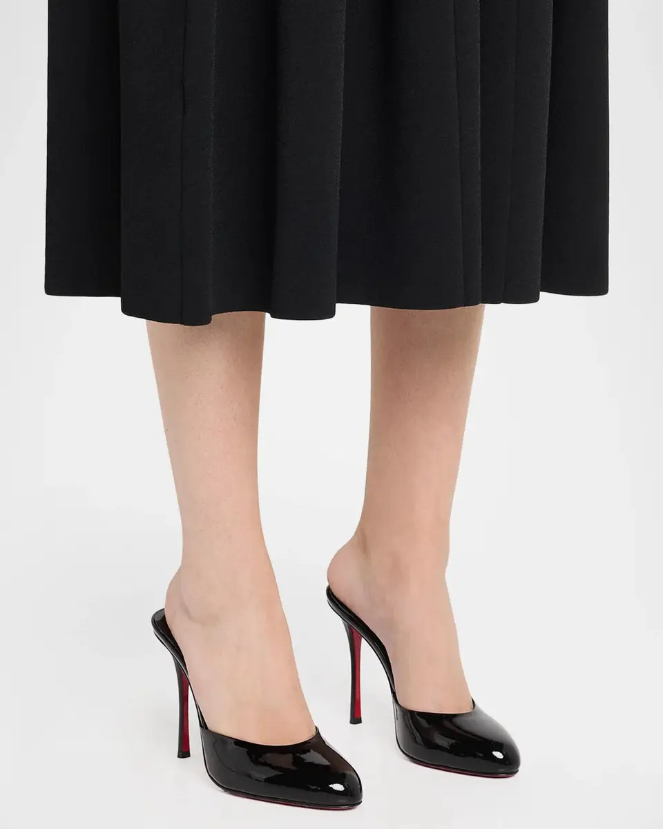 Christian Louboutin 100 mm Dolly Patent Leather Mules | Thumbnail 2 Christian Louboutin 100 mm Dolly Patent Leather Mules | Thumbnail 2