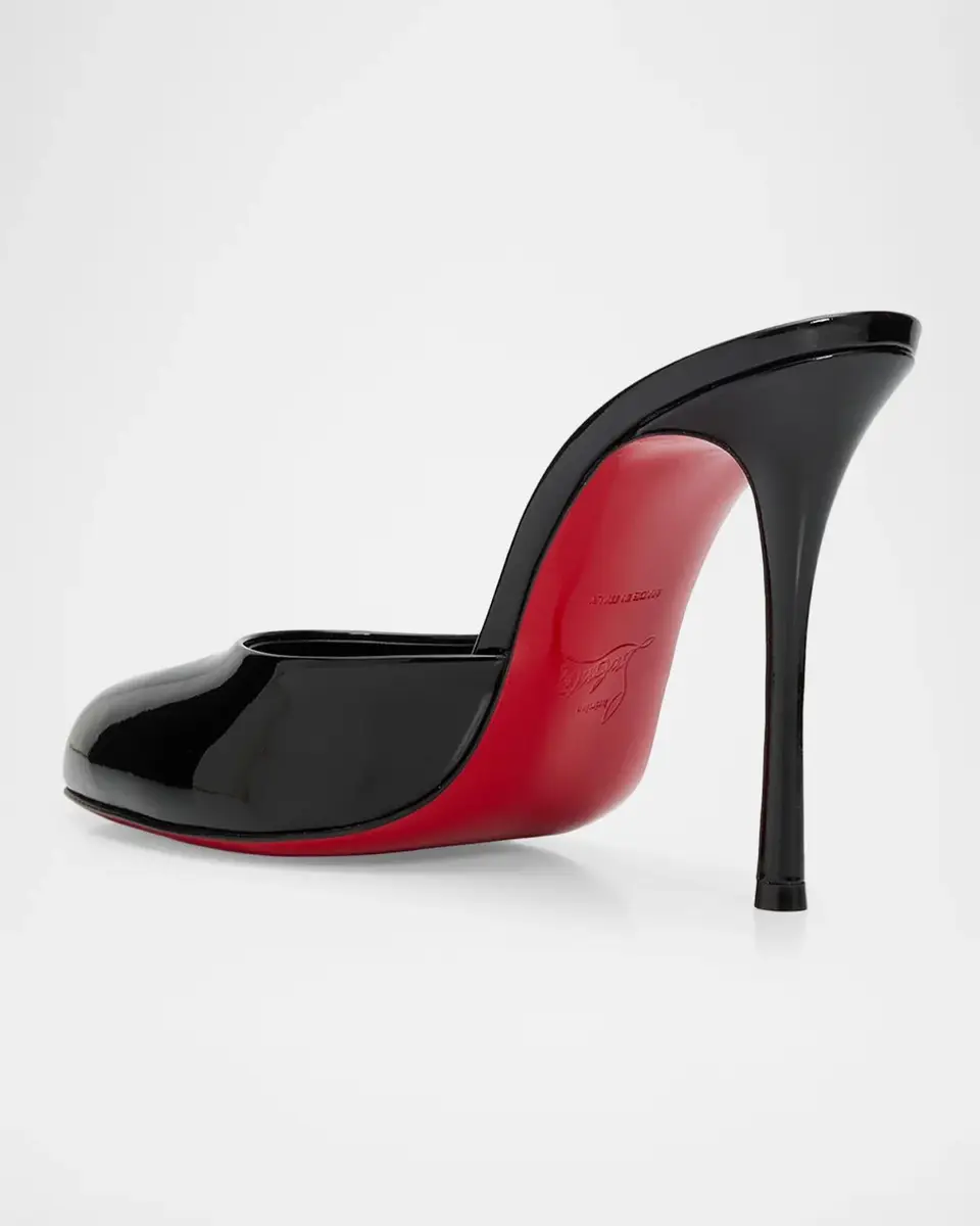 Christian Louboutin 100 mm Dolly Patent Leather Mules | Thumbnail 4 Christian Louboutin 100 mm Dolly Patent Leather Mules | Thumbnail 4