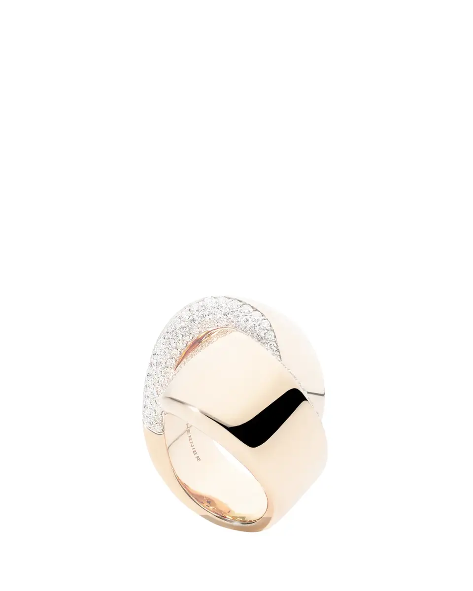 Vhernier 18K Pink Gold Abbraccio Diamond Ring | Thumbnail 2 Vhernier 18K Pink Gold Abbraccio Diamond Ring | Thumbnail 2