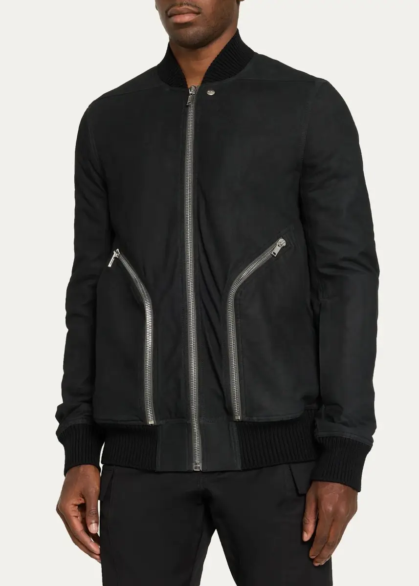 Rick Owens Men's Heizer Flight Blouson | Thumbnail 4 Rick Owens Men's Heizer Flight Blouson | Thumbnail 4