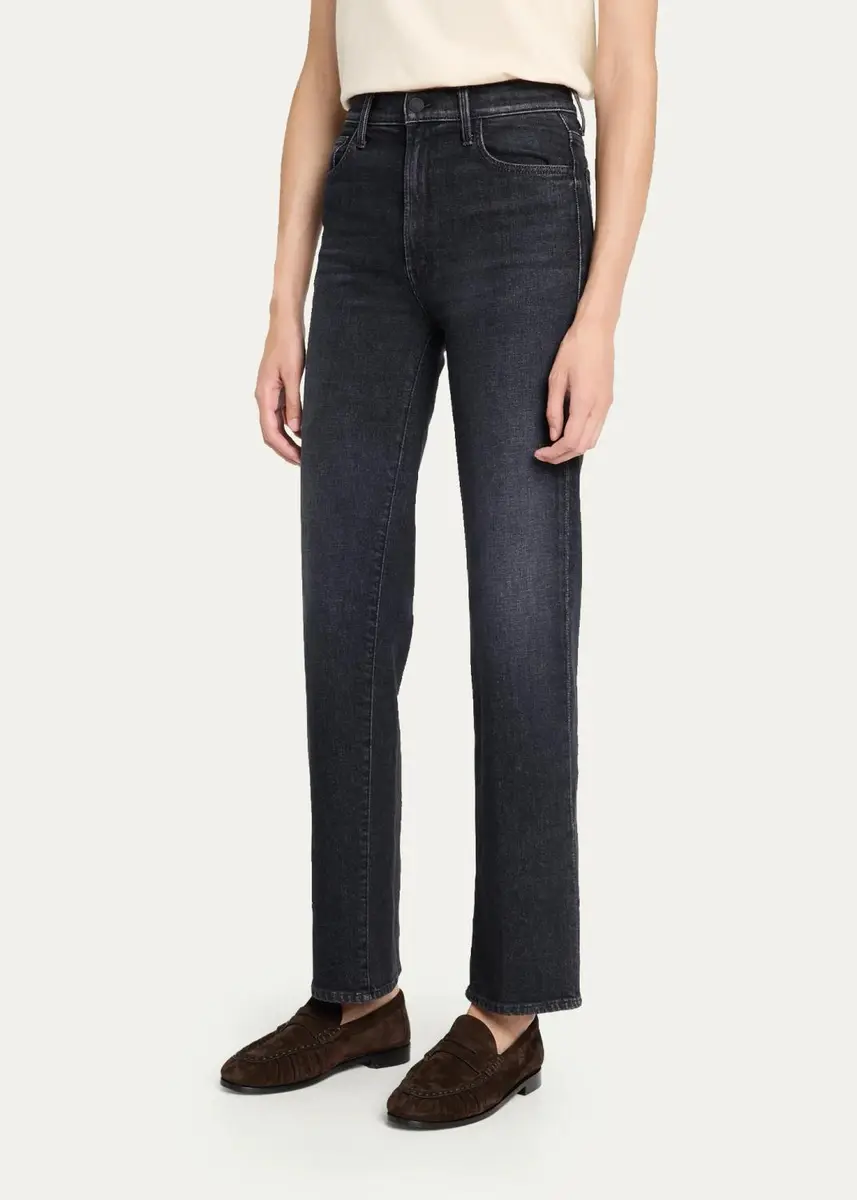 Mother The Rambler Zip Sneak Straight-Leg Jeans | Thumbnail 4