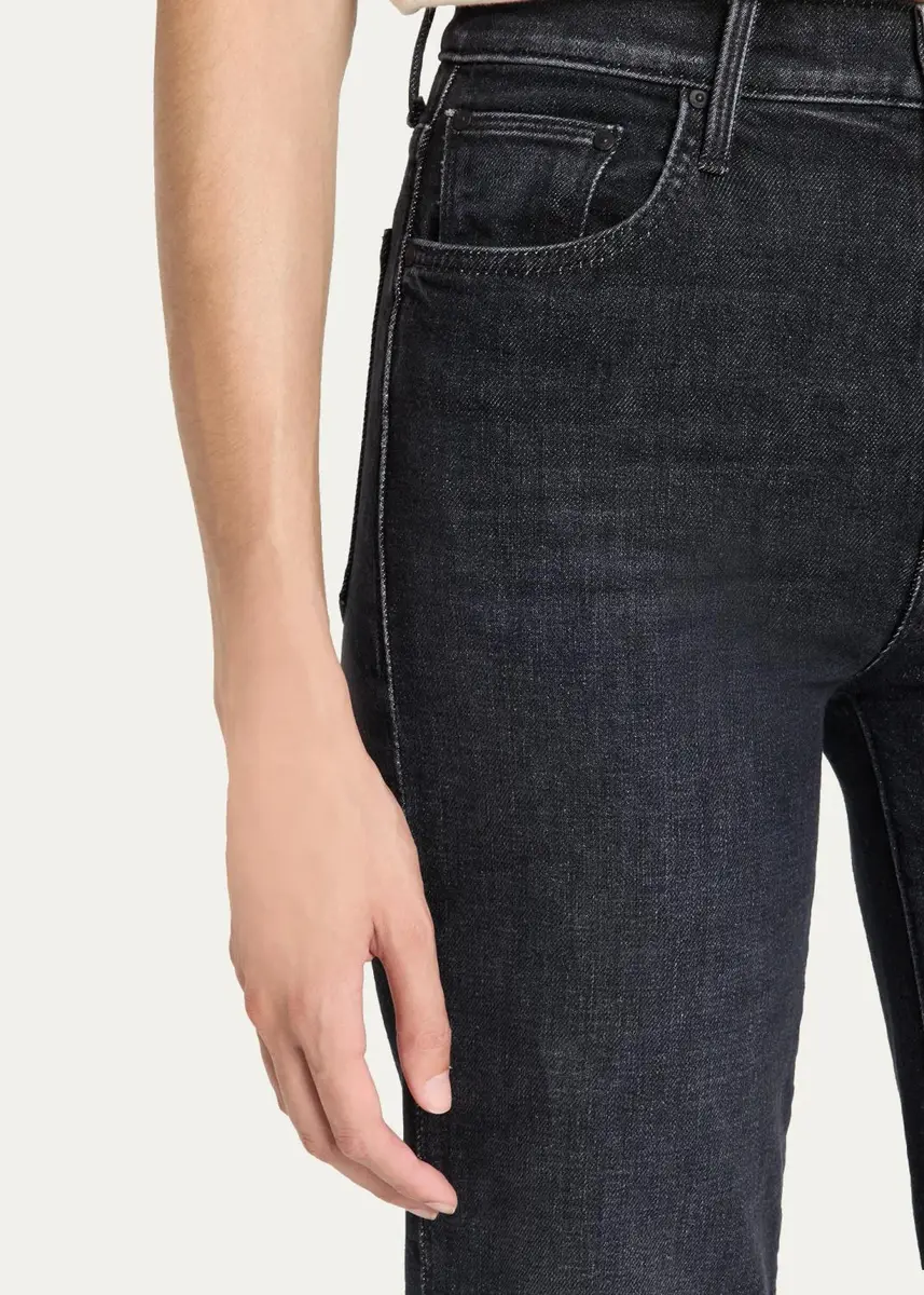 Mother The Rambler Zip Sneak Straight-Leg Jeans | Thumbnail 5