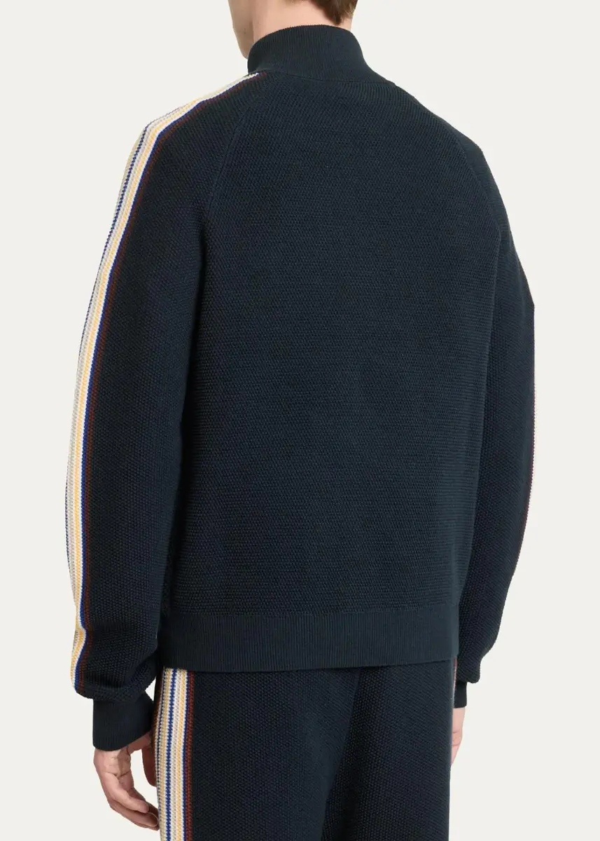 Casablanca Men's Cafe Culture Wool Track Jacket | Thumbnail 3 Casablanca Men's Cafe Culture Wool Track Jacket | Thumbnail 3