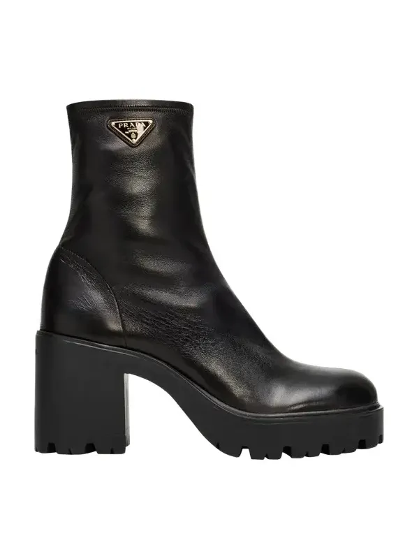 85mm Nappa Leather Ankle Boots