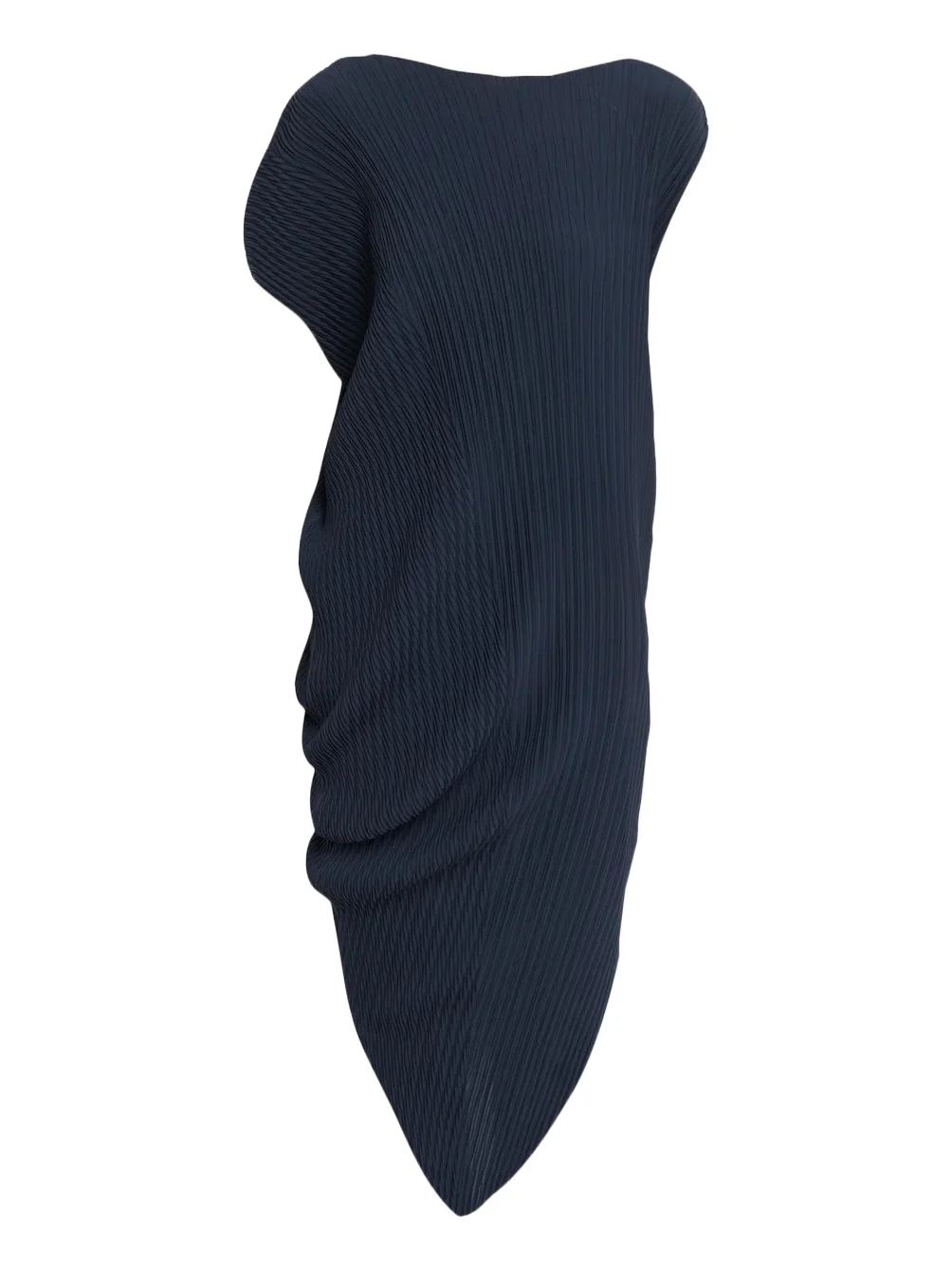 Short-Sleeve Leaf Pleats Asymmetric Draped Midi Dress Short-Sleeve Leaf Pleats Asymmetric Draped Midi Dress