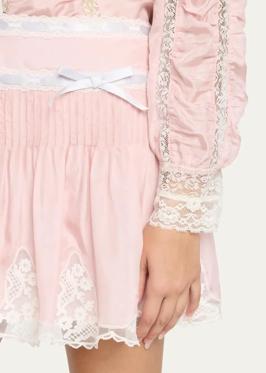 LoveShackFancy Marais Lace-Trim Mini Skirt | Thumbnail 5 LoveShackFancy Marais Lace-Trim Mini Skirt | Thumbnail 5