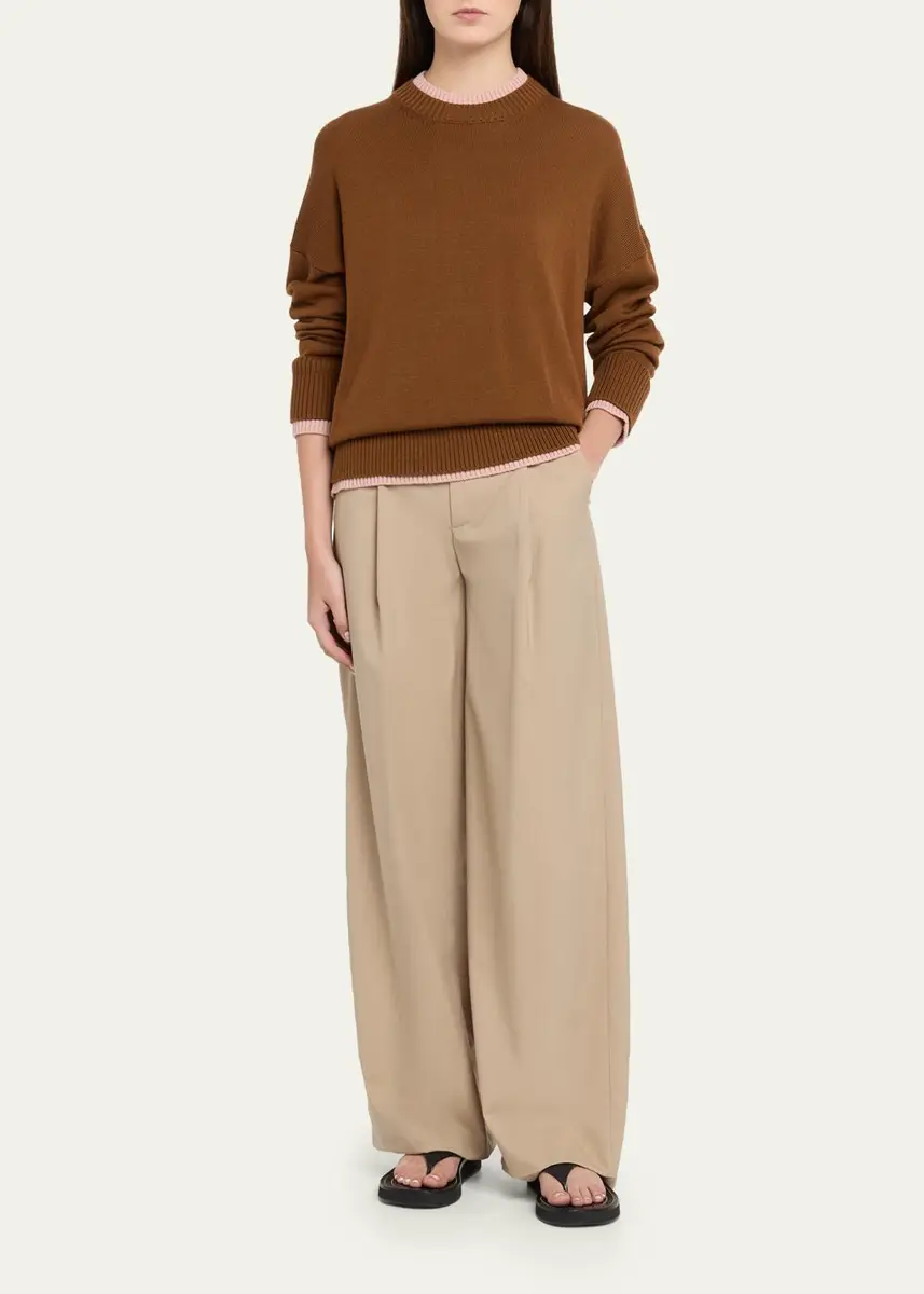 Plan C Layered Wool Crewneck Sweater | Thumbnail 2 Plan C Layered Wool Crewneck Sweater | Thumbnail 2