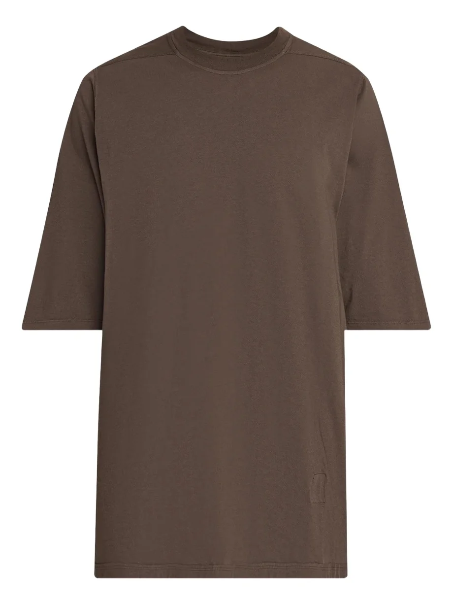 DRKSHDW RICK OWENS Men's Cotton Longline Crewneck T-Shirt