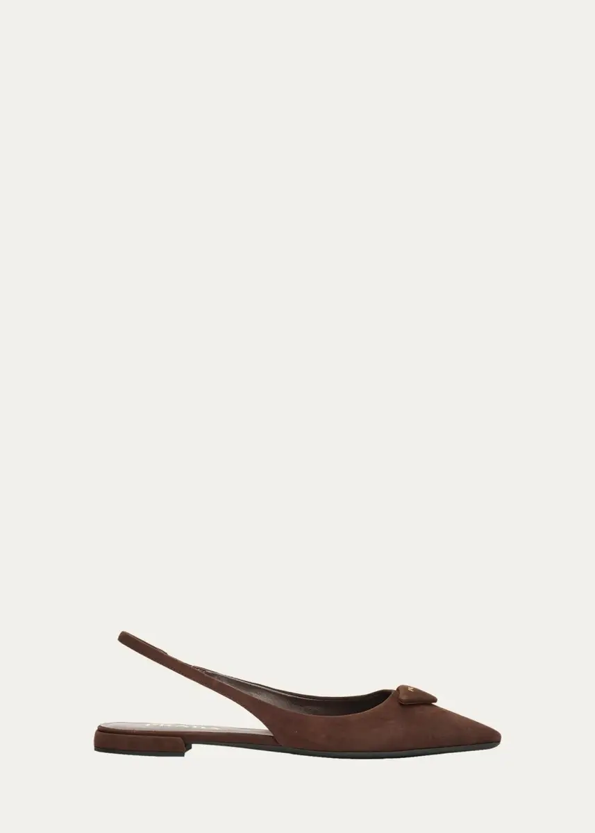 Prada Suede Slingback Flats | Thumbnail 6 Prada Suede Slingback Flats | Thumbnail 6
