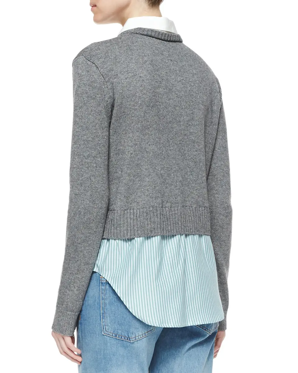 Vince Dotted Wool-Blend Shell Top | Thumbnail 6 Vince Dotted Wool-Blend Shell Top | Thumbnail 6