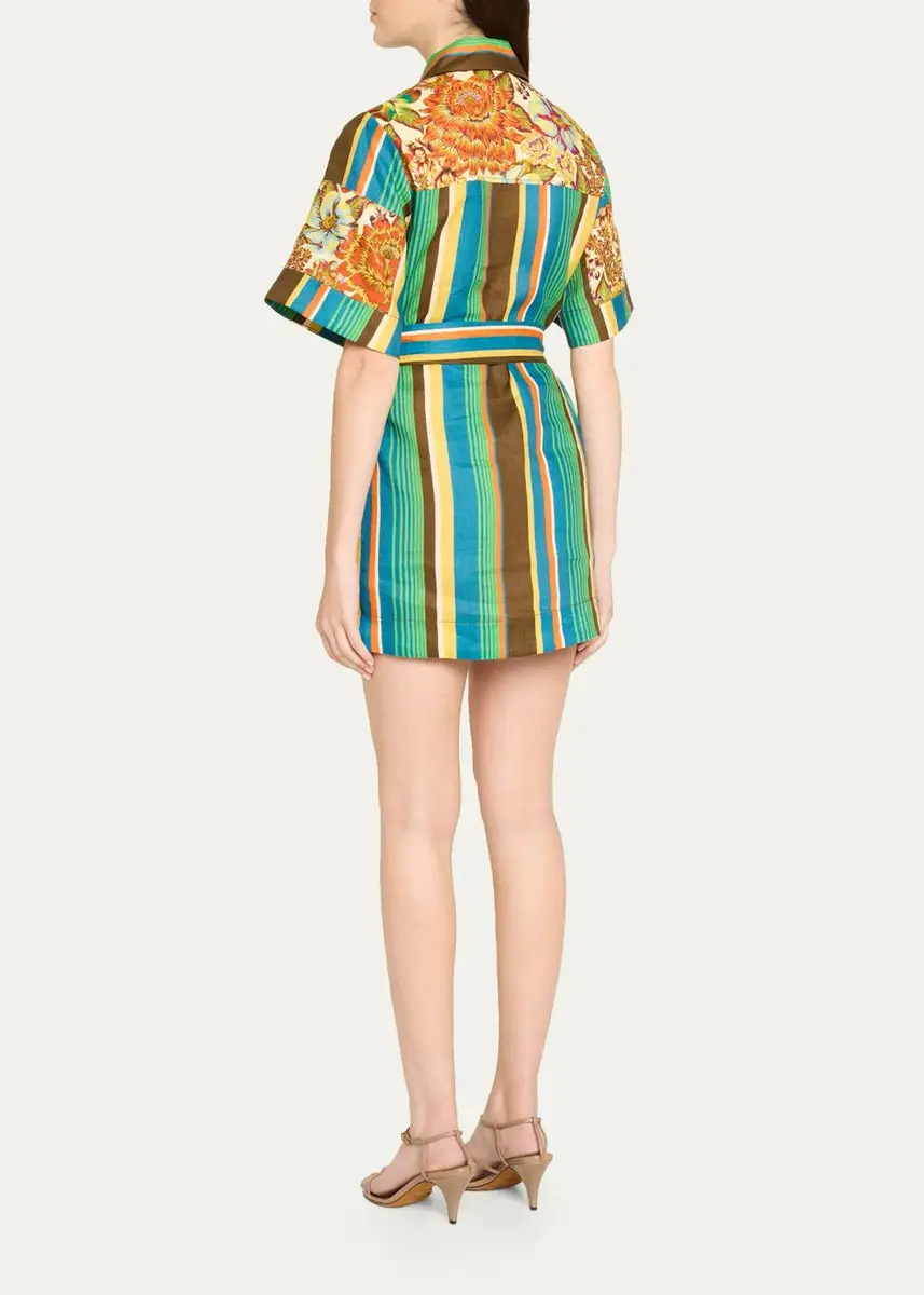 ALÉMAIS Charlie Belted Linen Mini Dress | Thumbnail 3 ALÉMAIS Charlie Belted Linen Mini Dress | Thumbnail 3