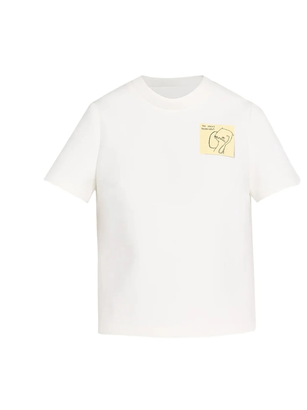 Marc Jacobs Runway Sticky Note Cotton-Blend T-Shirt