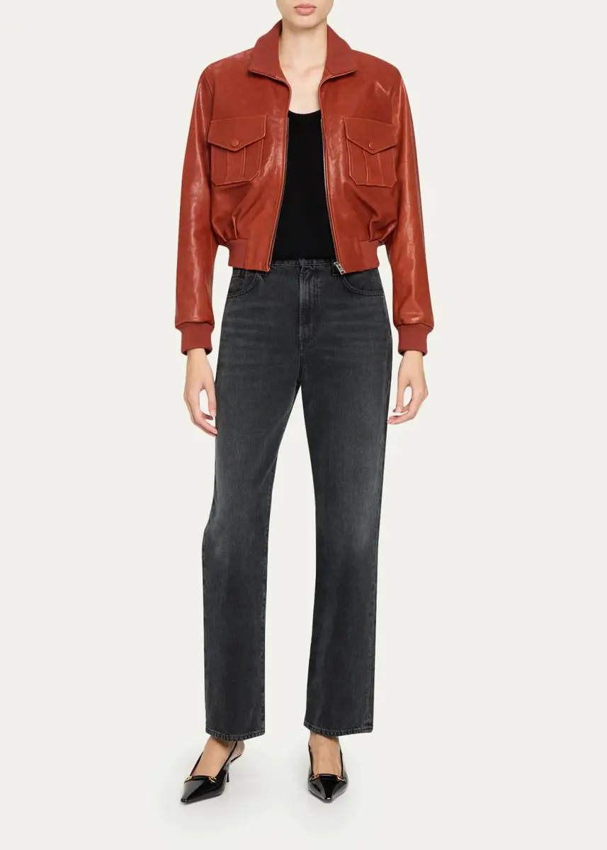Frame The Ace Leather Jacket | Thumbnail 2 Frame The Ace Leather Jacket | Thumbnail 2