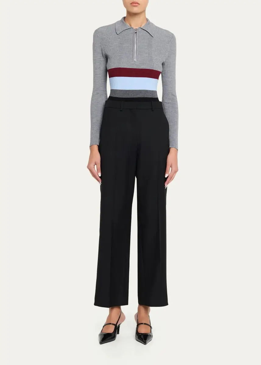Toccin Faye Colorblock Half-Zip Polo Sweater | Thumbnail 2 Toccin Faye Colorblock Half-Zip Polo Sweater | Thumbnail 2