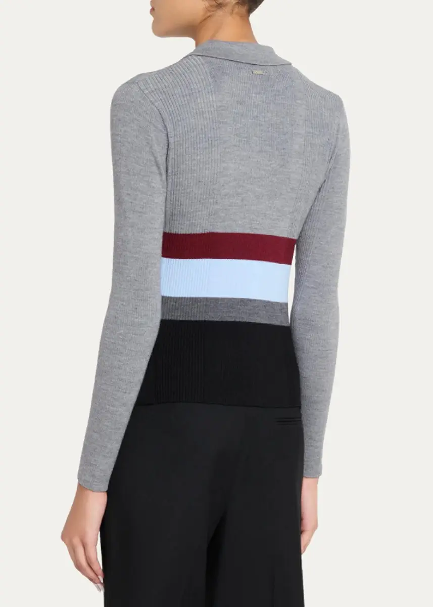 Toccin Faye Colorblock Half-Zip Polo Sweater | Thumbnail 3 Toccin Faye Colorblock Half-Zip Polo Sweater | Thumbnail 3