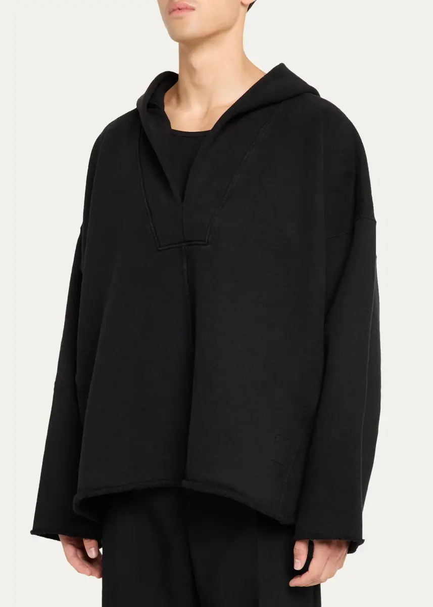 DRKSHDW RICK OWENS Men's Cotton Oversized Kaftan Hoodie | Thumbnail 4 DRKSHDW RICK OWENS Men's Cotton Oversized Kaftan Hoodie | Thumbnail 4