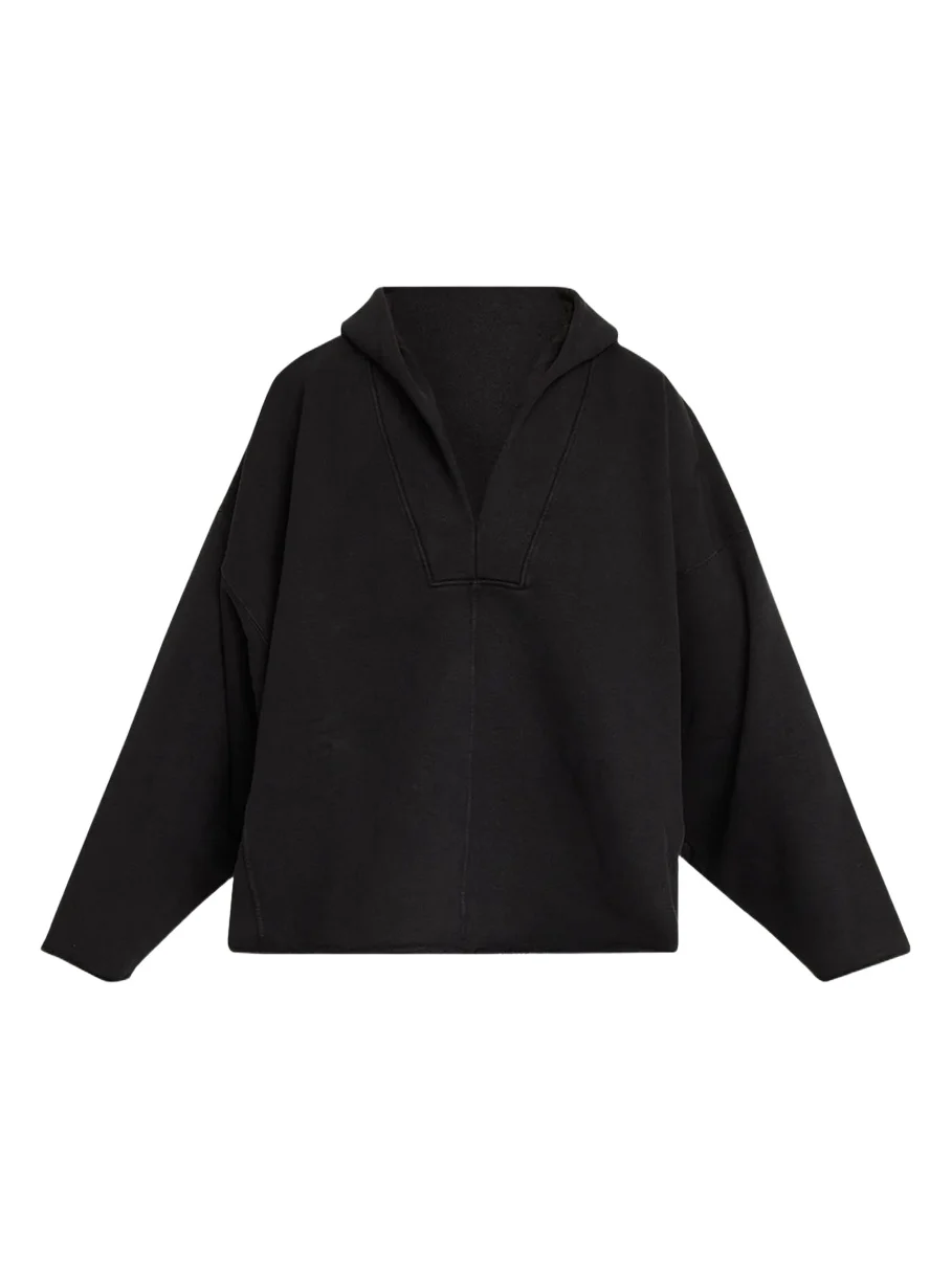 DRKSHDW RICK OWENS Men's Cotton Oversized Kaftan Hoodie