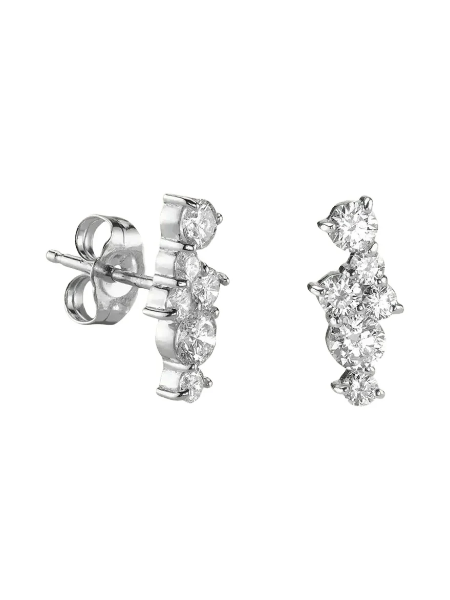 14K White Gold & 0.375 TCW Diamond Stud Earrings