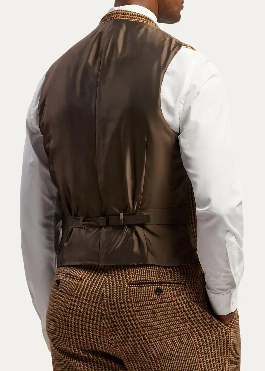 Ralph Lauren Purple Label Men's Hand-Tailored Plaid Wool-Cashmere Vest | Thumbnail 3 Ralph Lauren Purple Label Men's Hand-Tailored Plaid Wool-Cashmere Vest | Thumbnail 3