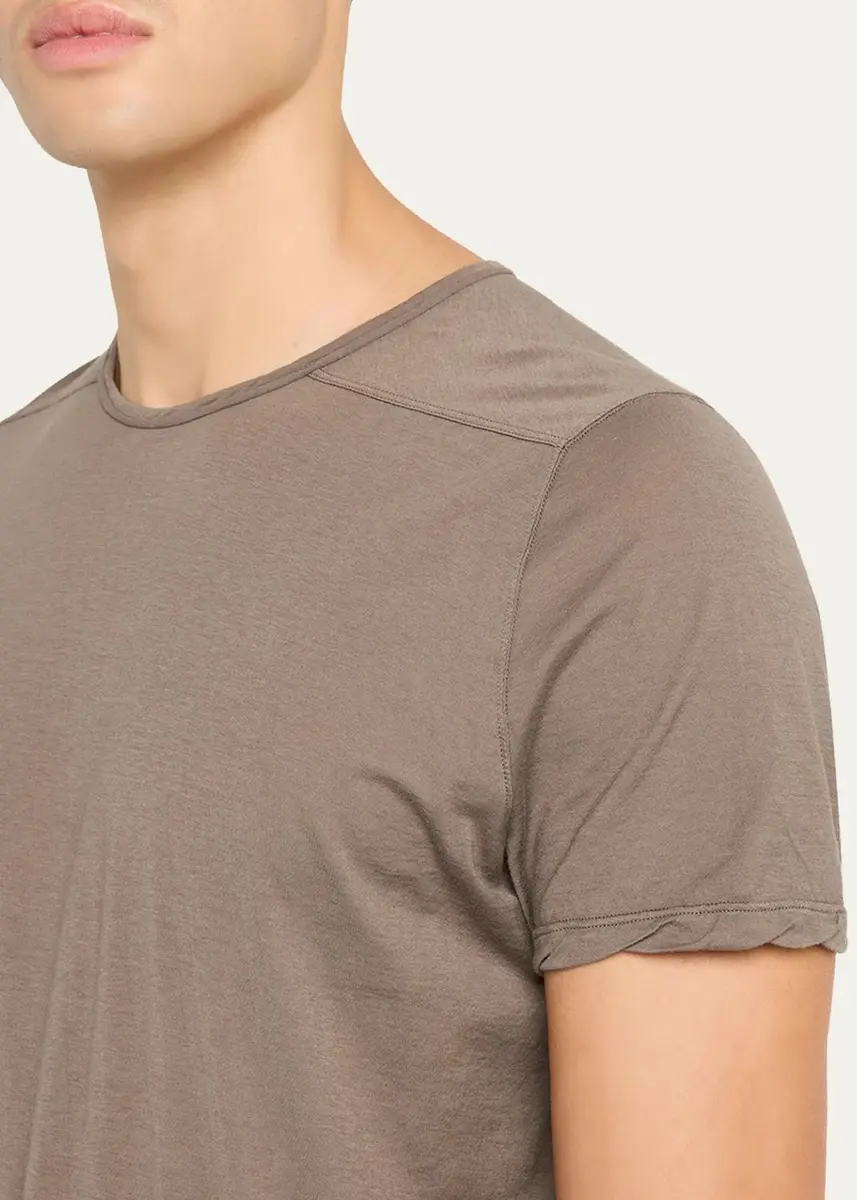 DRKSHDW RICK OWENS Men's Cotton Slim Longline Crewneck T-Shirt | Thumbnail 5 DRKSHDW RICK OWENS Men's Cotton Slim Longline Crewneck T-Shirt | Thumbnail 5