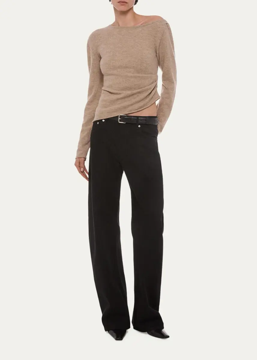 Helmut Lang Draped Asymmetric Top | Thumbnail 2
