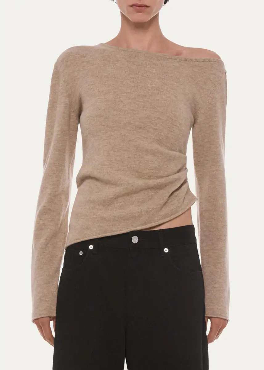 Helmut Lang Draped Asymmetric Top | Thumbnail 4