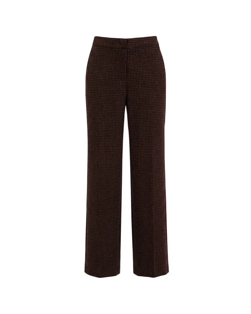 Diane von Furstenberg Alexander Flare-Leg Houndstooth Pants | Thumbnail 2 Diane von Furstenberg Alexander Flare-Leg Houndstooth Pants | Thumbnail 2