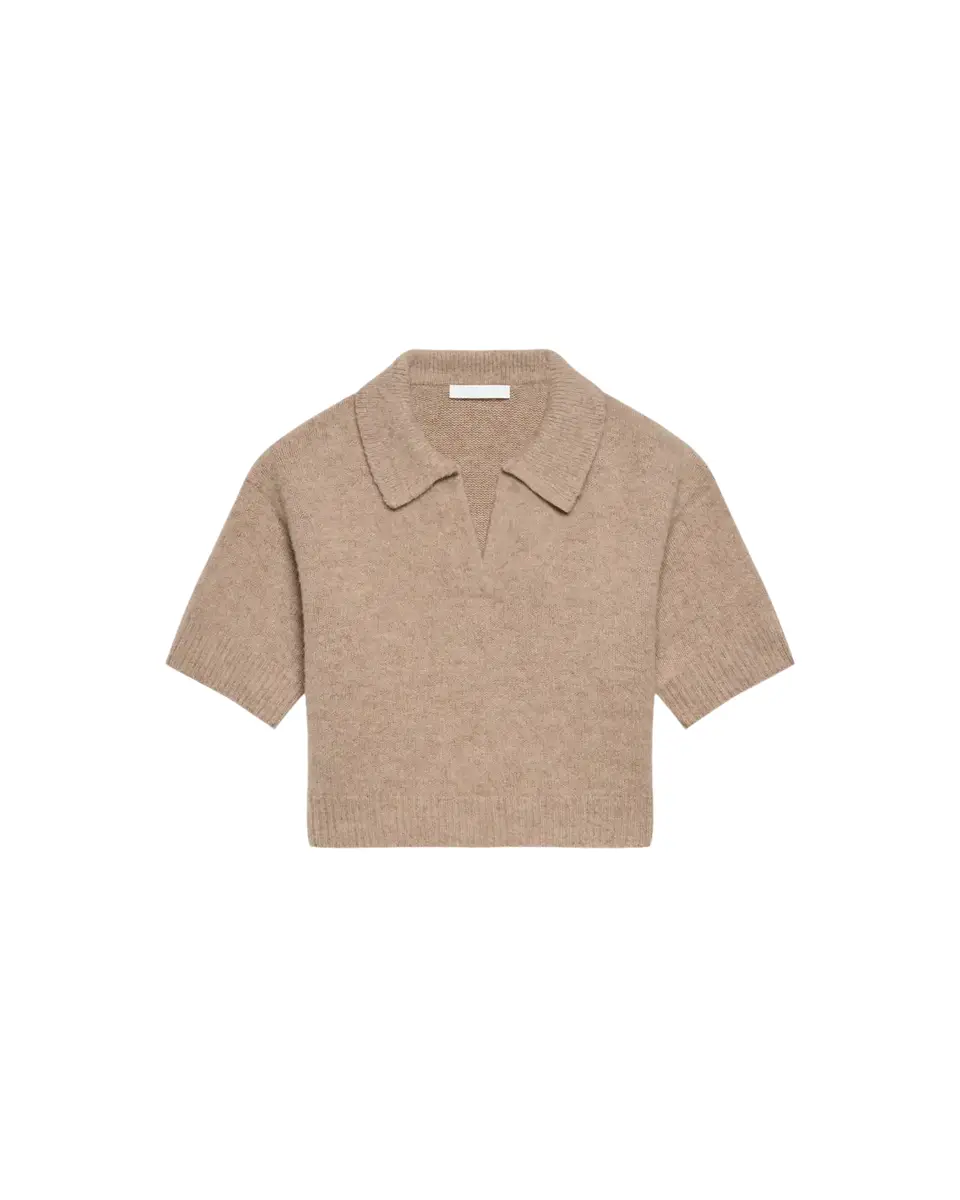 Helmut Lang Cropped Wool Polo | Thumbnail 2 Helmut Lang Cropped Wool Polo | Thumbnail 2
