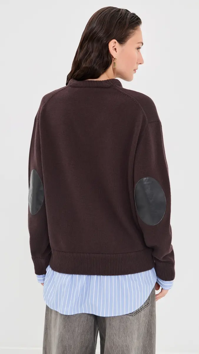 Acne Studios V Neck Pullover Wool Sweater | Thumbnail 3