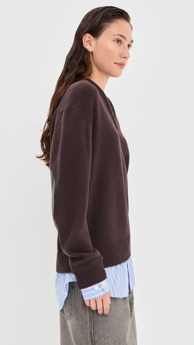 Acne Studios V Neck Pullover Wool Sweater | Thumbnail 4