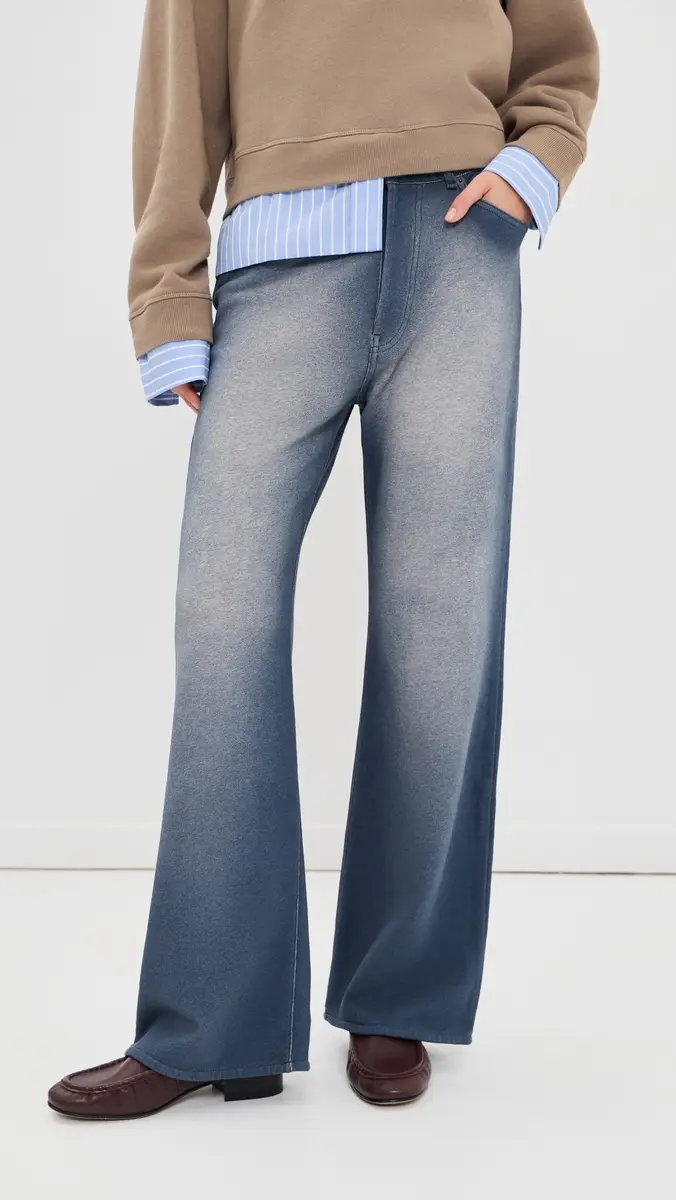 Acne Studios Denim Jersey Trousers | Thumbnail 2