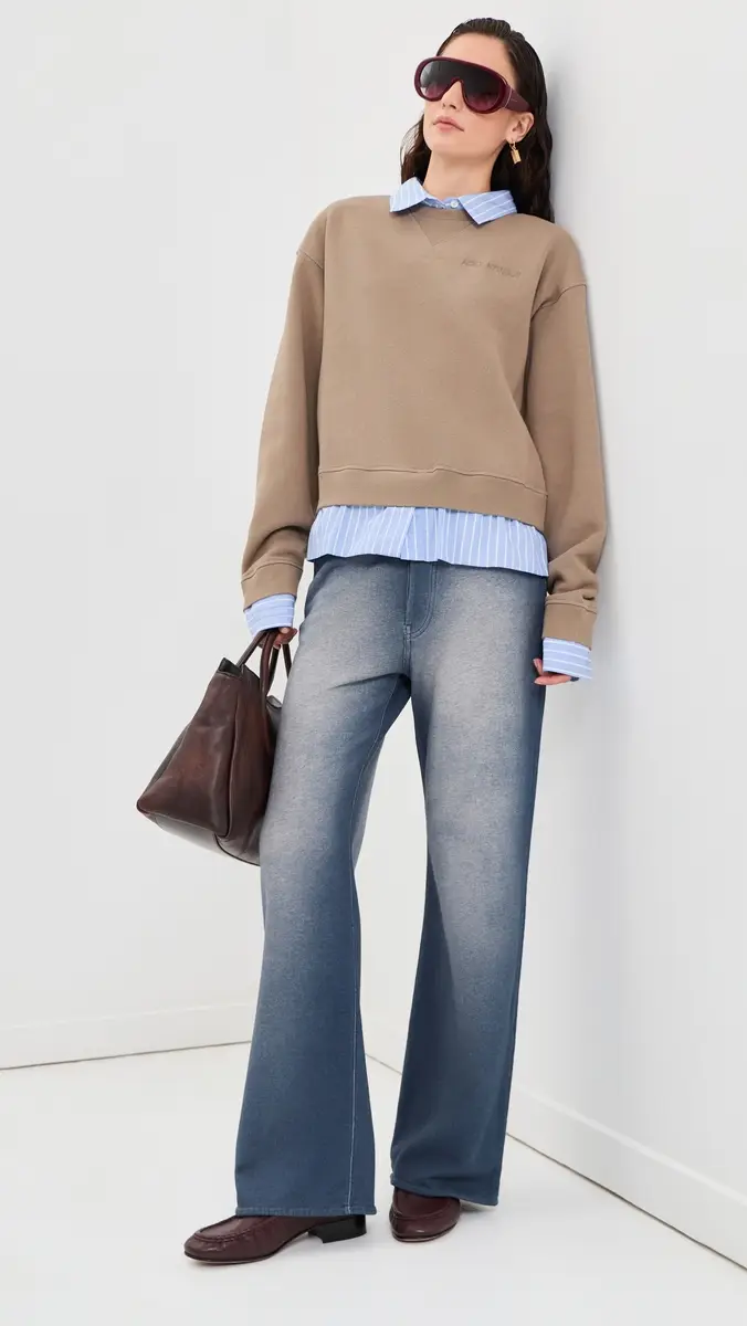 Acne Studios Denim Jersey Trousers | Thumbnail 5