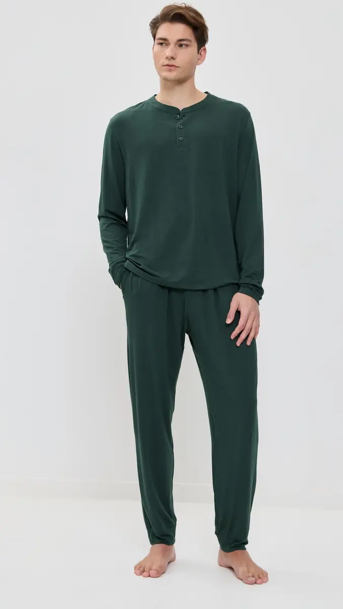 Eberjey Henry Long Pj Set | Thumbnail 2 Eberjey Henry Long Pj Set | Thumbnail 2
