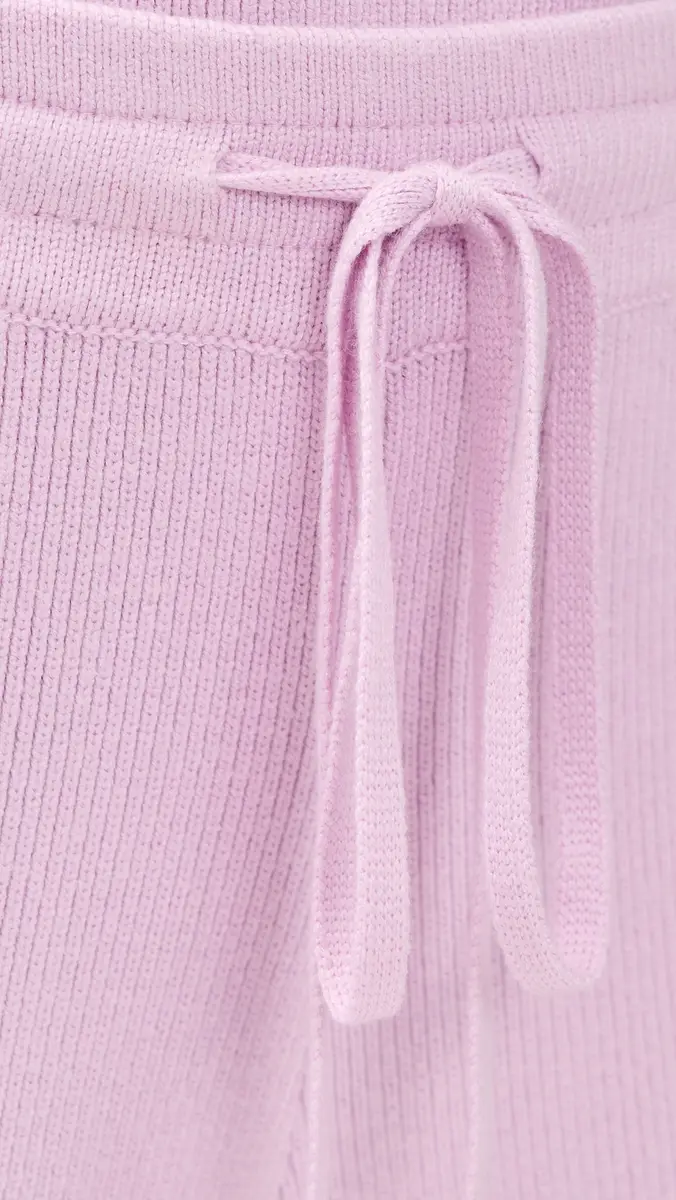 English Factory Ribbed Knit Drawstring Wide Leg Pants | Thumbnail 6 English Factory Ribbed Knit Drawstring Wide Leg Pants | Thumbnail 6