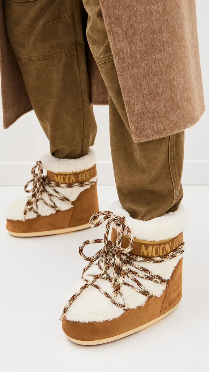 Moon Boot Icon Low Shearling Boots | Thumbnail 3 Moon Boot Icon Low Shearling Boots | Thumbnail 3