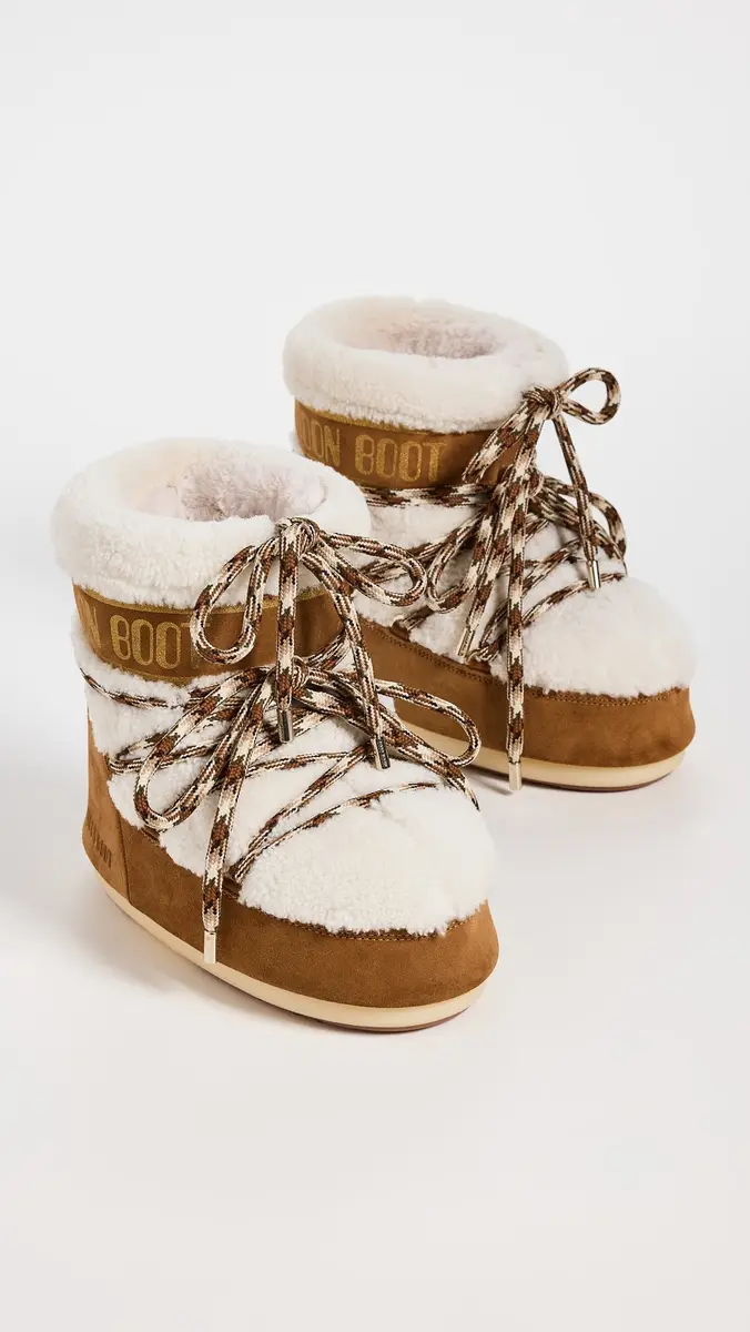 Moon Boot Icon Low Shearling Boots | Thumbnail 5 Moon Boot Icon Low Shearling Boots | Thumbnail 5