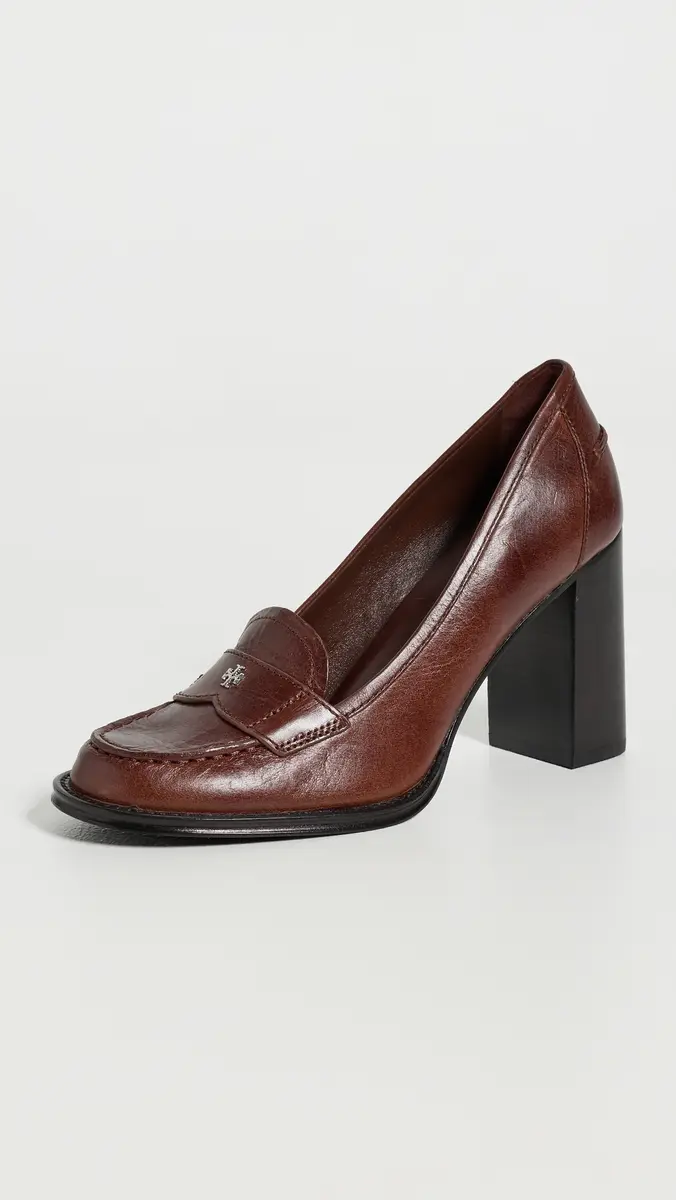 Tory Burch Vintage Heeled Loafers 85mm | Thumbnail 2 Tory Burch Vintage Heeled Loafers 85mm | Thumbnail 2