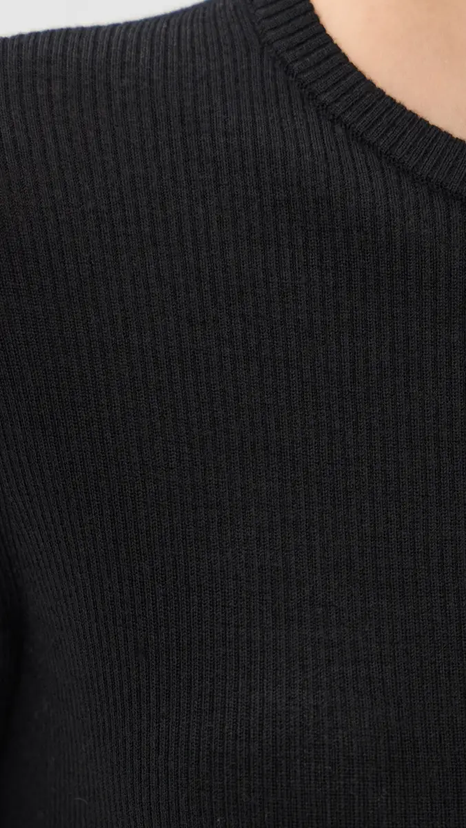 Tibi Feather Weight Ribbed Cutout Tee | Thumbnail 6 Tibi Feather Weight Ribbed Cutout Tee | Thumbnail 6