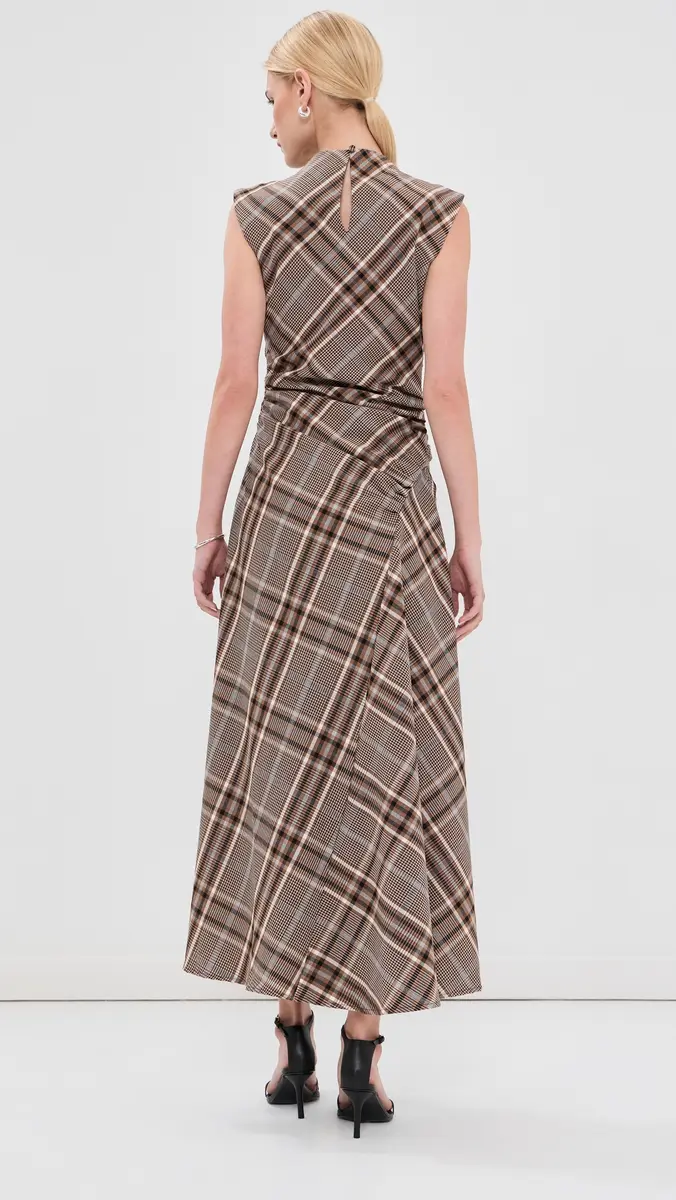 Simkhai Burke Draped Midi Dress | Thumbnail 4