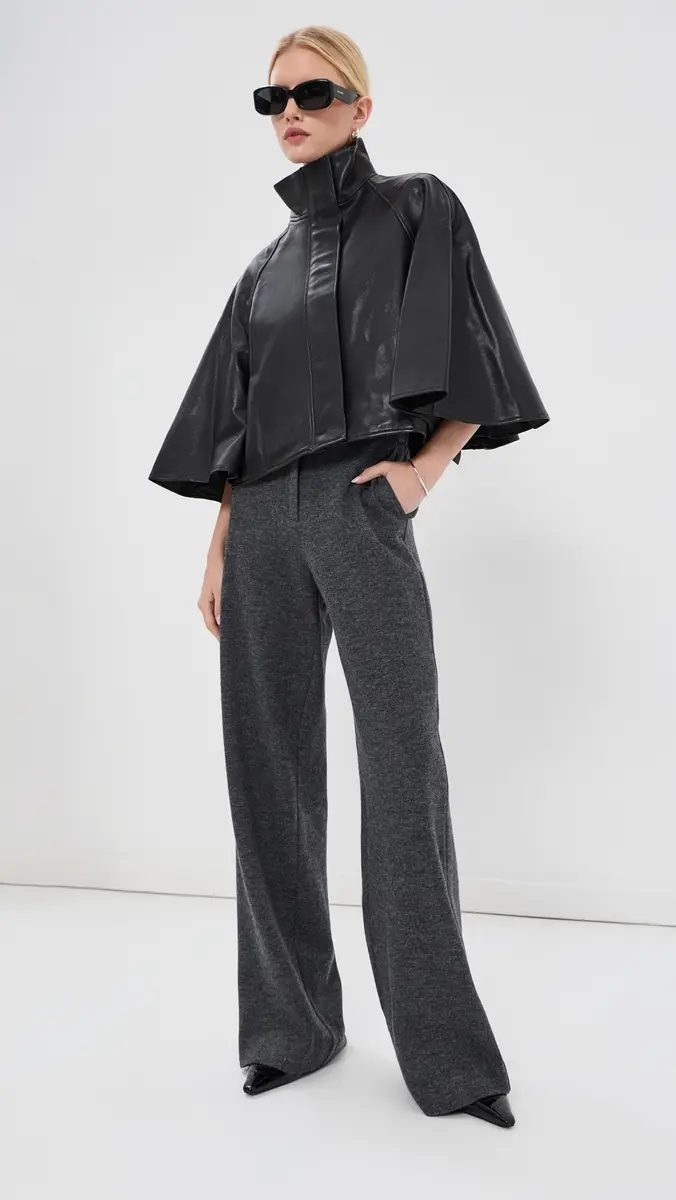 Simkhai Orvik Cape Leather Jacket | Thumbnail 5 Simkhai Orvik Cape Leather Jacket | Thumbnail 5