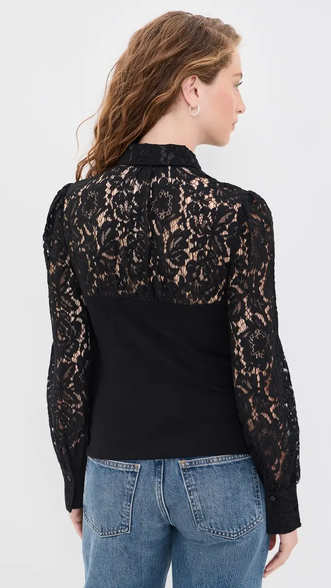 Generation Love Franny Lace Combo Blouse | Thumbnail 3 Generation Love Franny Lace Combo Blouse | Thumbnail 3