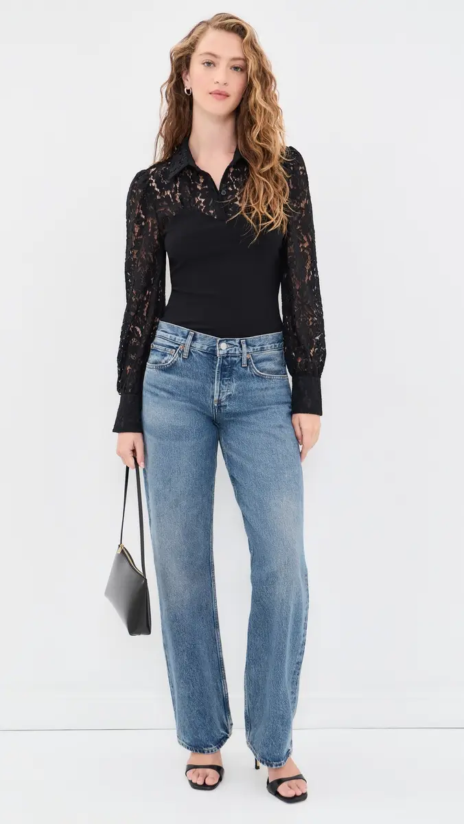 Generation Love Franny Lace Combo Blouse | Thumbnail 5 Generation Love Franny Lace Combo Blouse | Thumbnail 5