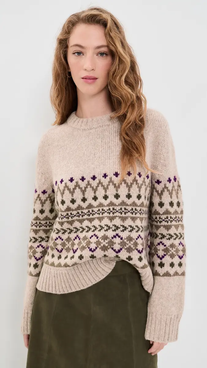 Jenni Kayne Sterling Oatmeal Alpaca Crewneck | Thumbnail 2 Jenni Kayne Sterling Oatmeal Alpaca Crewneck | Thumbnail 2