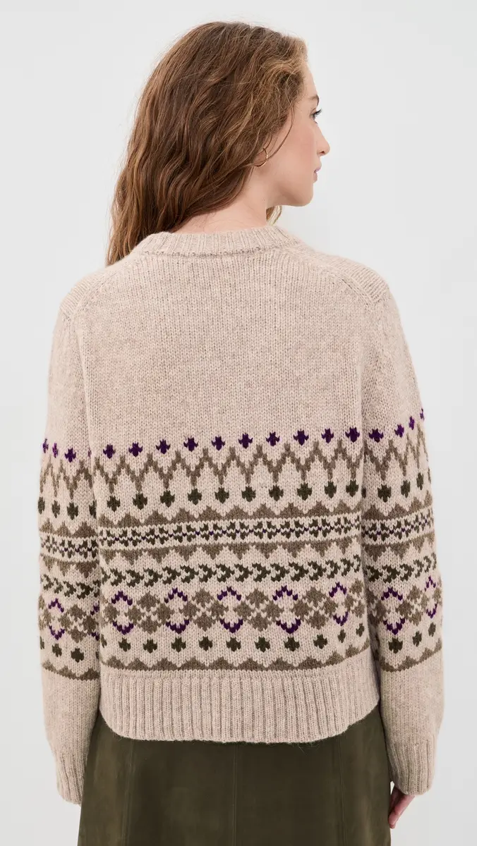 Jenni Kayne Sterling Oatmeal Alpaca Crewneck | Thumbnail 3 Jenni Kayne Sterling Oatmeal Alpaca Crewneck | Thumbnail 3